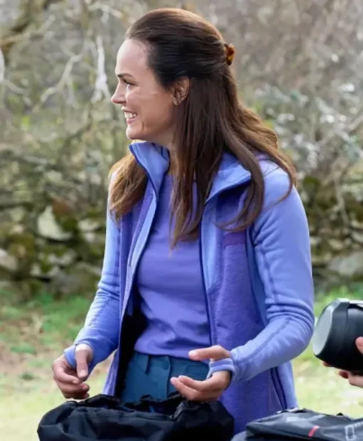 Monica Movie Journey to You 2025 Erin Cahill Purple Hooded Jacket