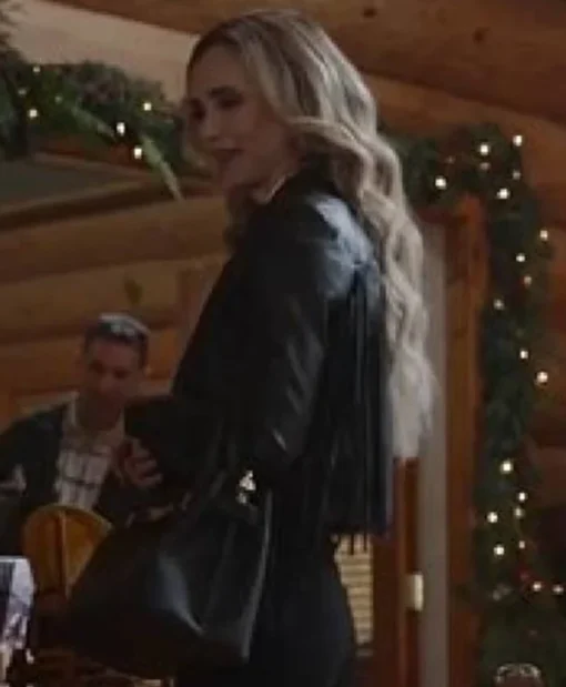 Fiona Gubelmann A Royal Montana Christmas Leather Jacket