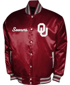 Oklahoma Sooners Club Satin Jacket