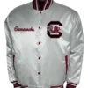 South Carolina Gamecocks Club White Satin Jacket