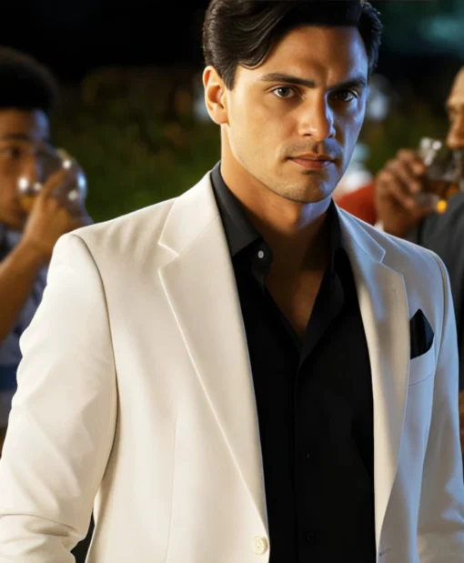 Nick Leister Our Fault 2025 White Blazer