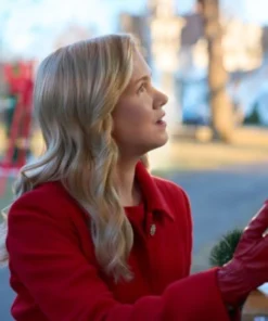 Ella A Newport Christmas Movie Ginna Claire Mason Red Wool Coat