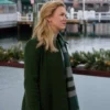 A Newport Christmas Ginna Claire Mason Green Wool Coat