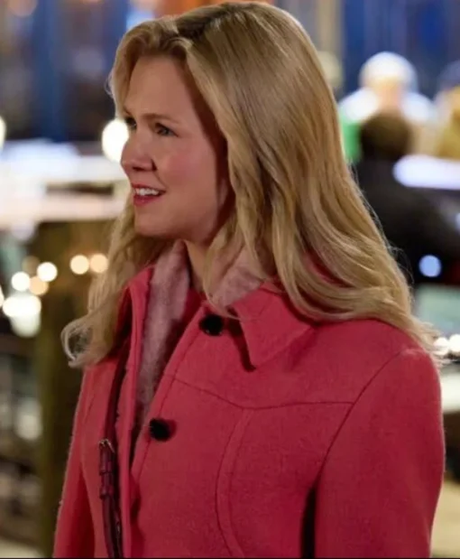 A Newport Christmas 2025 Ginna Claire Mason Pink Wool Coat