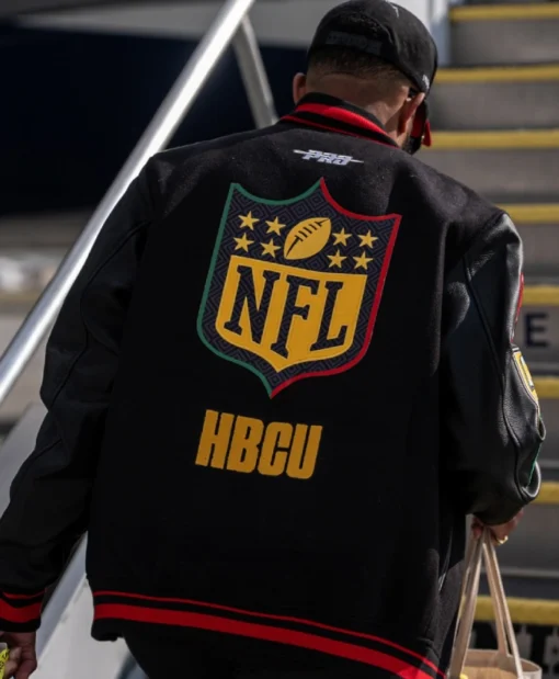 KhaDarel Hodge HBCU Black Varsity Jacket For Unisex
