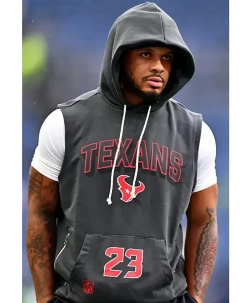 Houston Texans 2025 Jaylen Reed Grey Hoodie