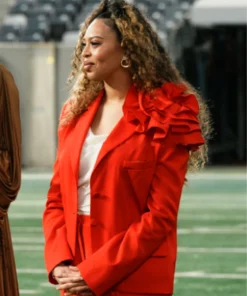 Camille Hemming Jimmy Fallon Red Blazer