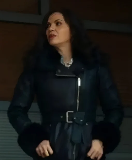 Jocelyn ‘Bruiser’ Stone TV Series The Rainmaker 2025 Lana Parrilla Belted Leather Jacket