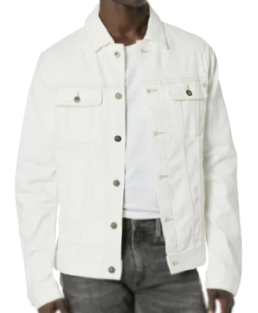 The Today Show 2025 Joe Fryer White Denim Jacket