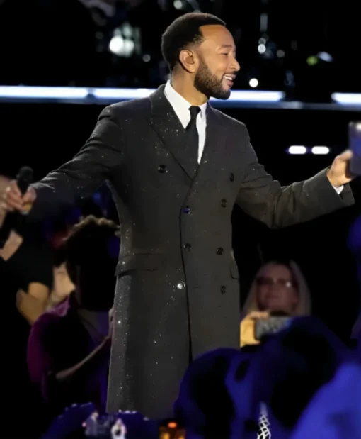 John Legend CBS Original Special A GRAMMY Salute to Cyndi Lauper Black Coat