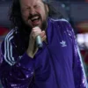 Jonathan Davis Korn Sequin Purple Tracksuit For Men and Women