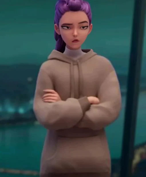 Arden Cho Rumi KPop Demon Hunters Brown Hoodie