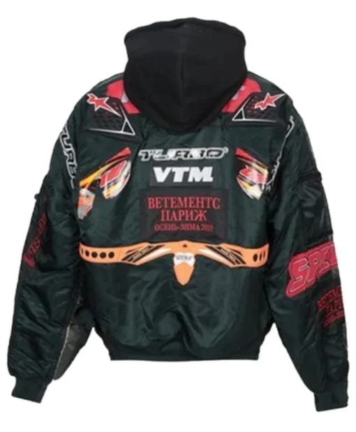 MA-1 Kanye West A/W 19 Racer Black Bomber Jacket