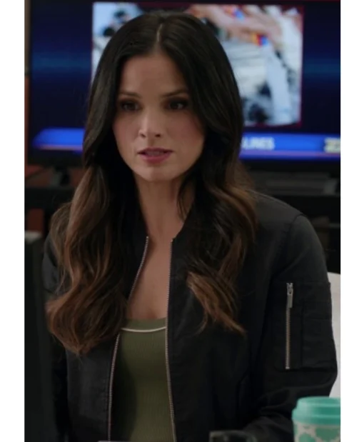 Jessica Knight NCIS S23 Black Bomber Jacket