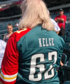 Kelce Mom Red and Green Jersey