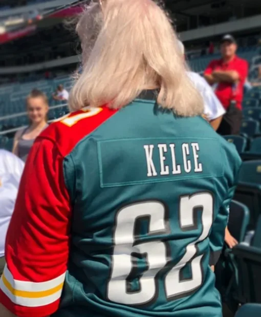 Kelce Mom Red and Green Jersey