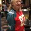 Buy Kelce Brothers Mom Donna Kelce Chiefs-Eagles Jersey On Sale