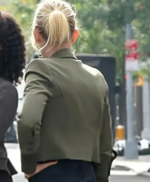Kelli Giddish Law And Order SVU Olive Green Cropped Jacket