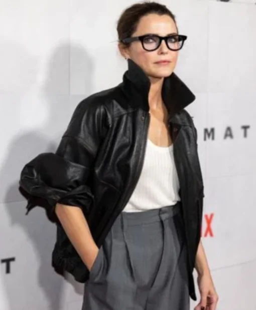 Keri Russell The Diplomat Special Screening Leather Jacket