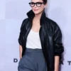 The Diplomat Special Screening Keri Russell Black Leather Jacket