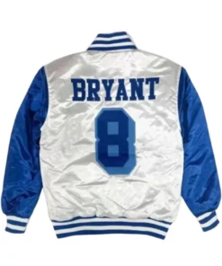Mens and Womens Kobe Bryant Crenshaw White and Blue Varsity Jacket