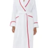 Joanne TV-Series Nobody Wants This S02 Kristen Bell Red Trim White Hotel Robe
