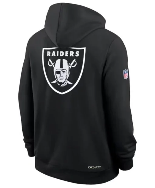 Crucial Catch Las Vegas Raiders 2025 Sideline Black Hoodie