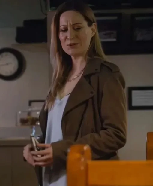 Purchase the Laura Mohr Shoresy 2025 Brown Suede Jacket Today