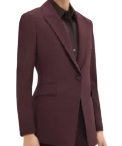 Odelya Halevi Law and Order S25 Samantha Maroun Maroon Blazer