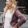 Kirsten Dunst Roofman Purple Hooded Jacket