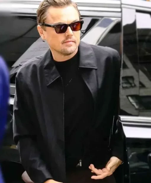 New York City 2025 Leonardo DiCaprio Black Cotton Jacket