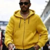 U.S. F1 Grand Prix 2025 Lewis Hamilton Yellow Zipper Hoodie For Unisex