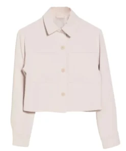 Grace Aiello Film The Stranger in My Home 2025 Beige Cropped Jacket