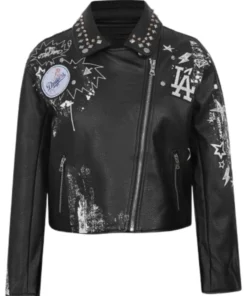 Los Angeles Dodgers Sketchbook Leather Jacket