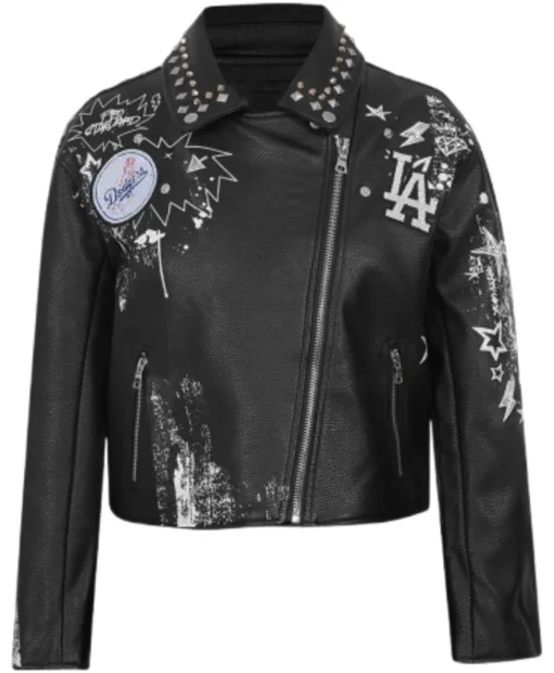 Los Angeles Dodgers Sketchbook Leather Jacket