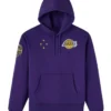 OVO Los Angeles Lakers Purple Fleece Hoodie