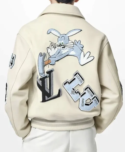 Louis Vuitton Beige Varsity Jacket