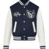 Louis Vuitton Navy & White Wool Varsity Letterman Jacket