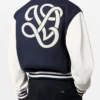 Louis Vuitton Navy and White Letterman Jacket