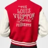 Paris Fashion Week LV Red Letterman Jacket