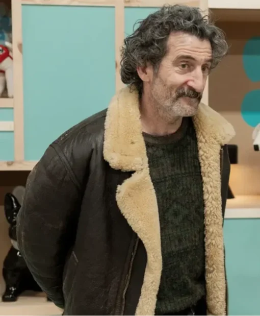 Old Dog New Tricks S1 Luis Zahera Shearling Jacket
