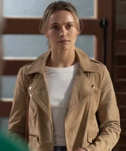 Neighbours 2025 Majella Davis Suede Leather Jacket
