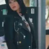 Halsey Americana Mandy Starr Black Biker Leather Jacket