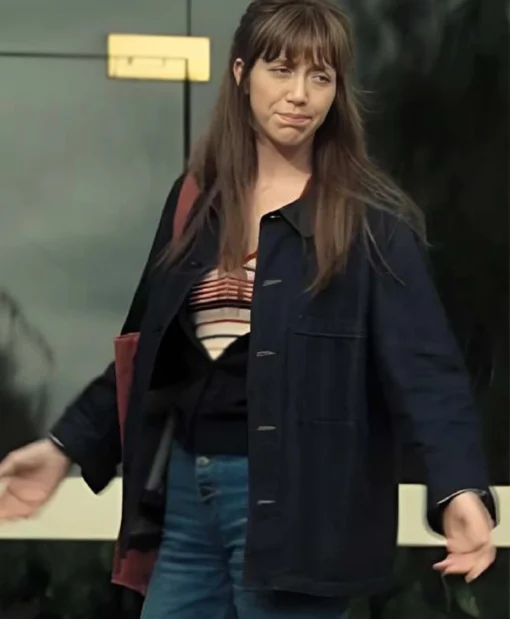 Sara Giraudeau French Lover Black Denim Jacket Buy Now