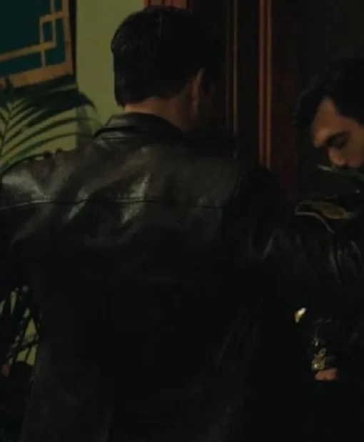 Shop Mark Wahlberg Play Dirty 2025 Brown Leather Blazer