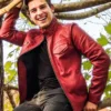 Matpat Red Leather Jacket