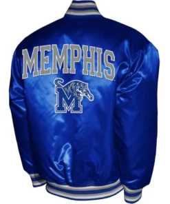 Franchise Club Memphis Tigers Full-Snap Satin Royal Jacket