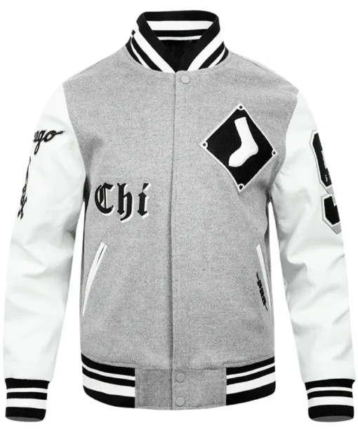 Chicago White Sox Old English Rib Wool Varsity Jacket