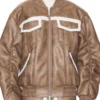 Meredith Marks Real Housewives Of SLC Sherpa Brown Bomber Jacket