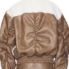 TV Series Real Housewives Of Salt Lake City S6 Meredith Marks Sherpa Leather Brown Bomber Jacket